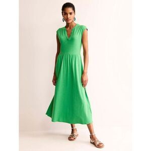 NWT BODEN Chloe Notch Midi Dress Green Size 6